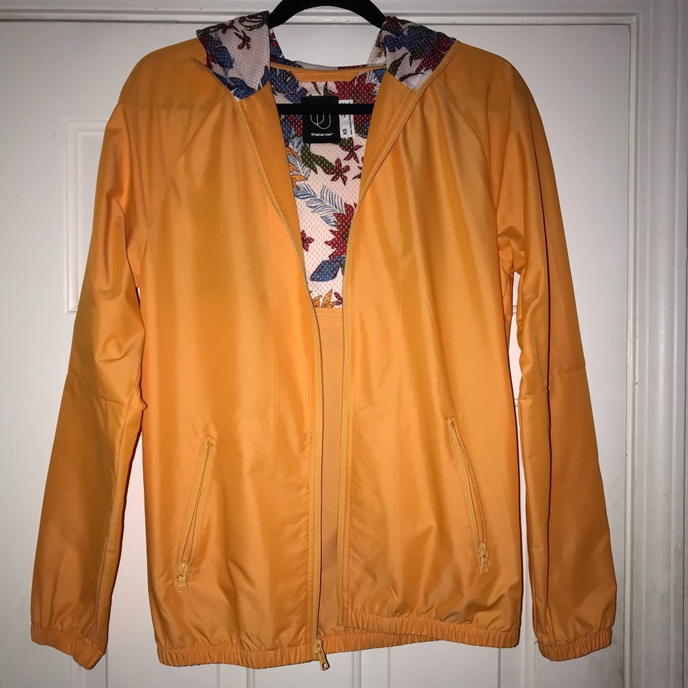 Yellow Floral Windbreaker